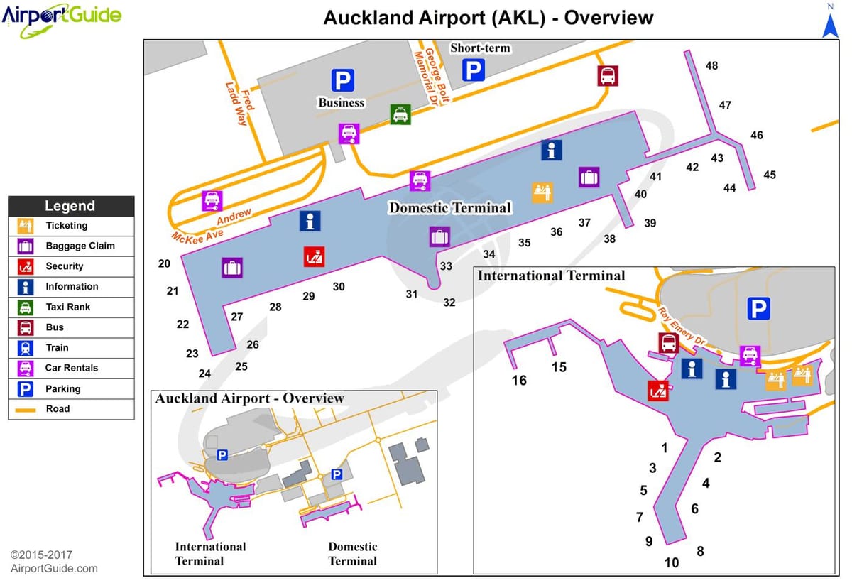 Auckland ayewopò machin pak kat jeyografik