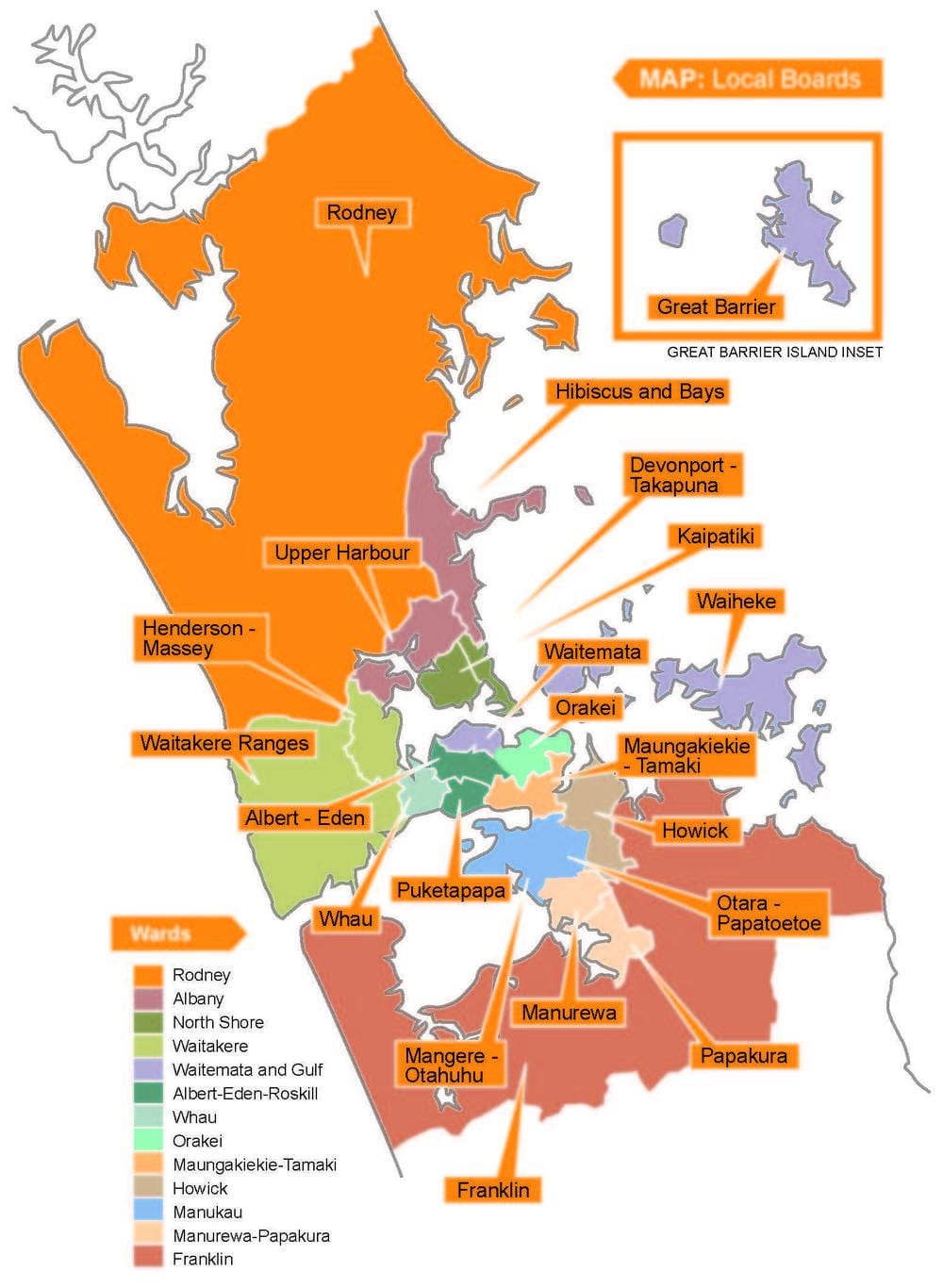 Auckland konsèy limit kat jeyografik