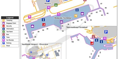 Auckland ayewopò machin pak kat jeyografik