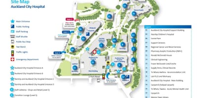 Kat jeyografik nan Auckland lopital
